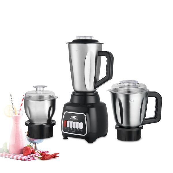 Anex AG-6139 Blender — front view | Anex AG-6139 SS Jug & Grinder 3 in1 600W | ShandaarBuy