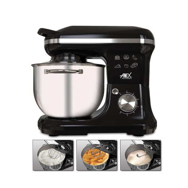 Anex AG-834 Stand Mixer — side view | Anex AG-834 Stand Mixer 1200W 5L SS Bowl | ShandaarBuy