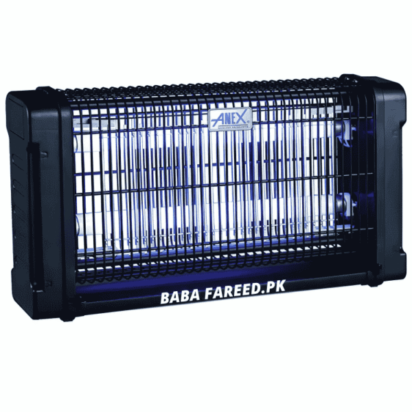 Anex AG-3088 deluxe insect killer unit shown alongside its branded product box packaging