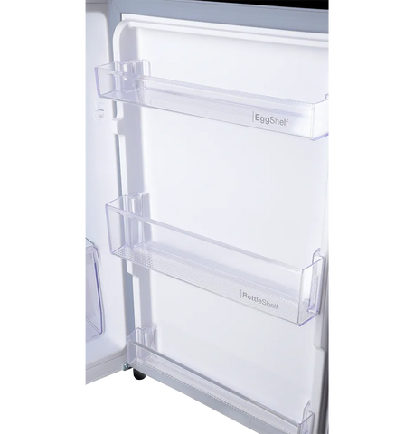 Dawlance 9149 WB Chrome Hairline Black Refrigerator angle view
