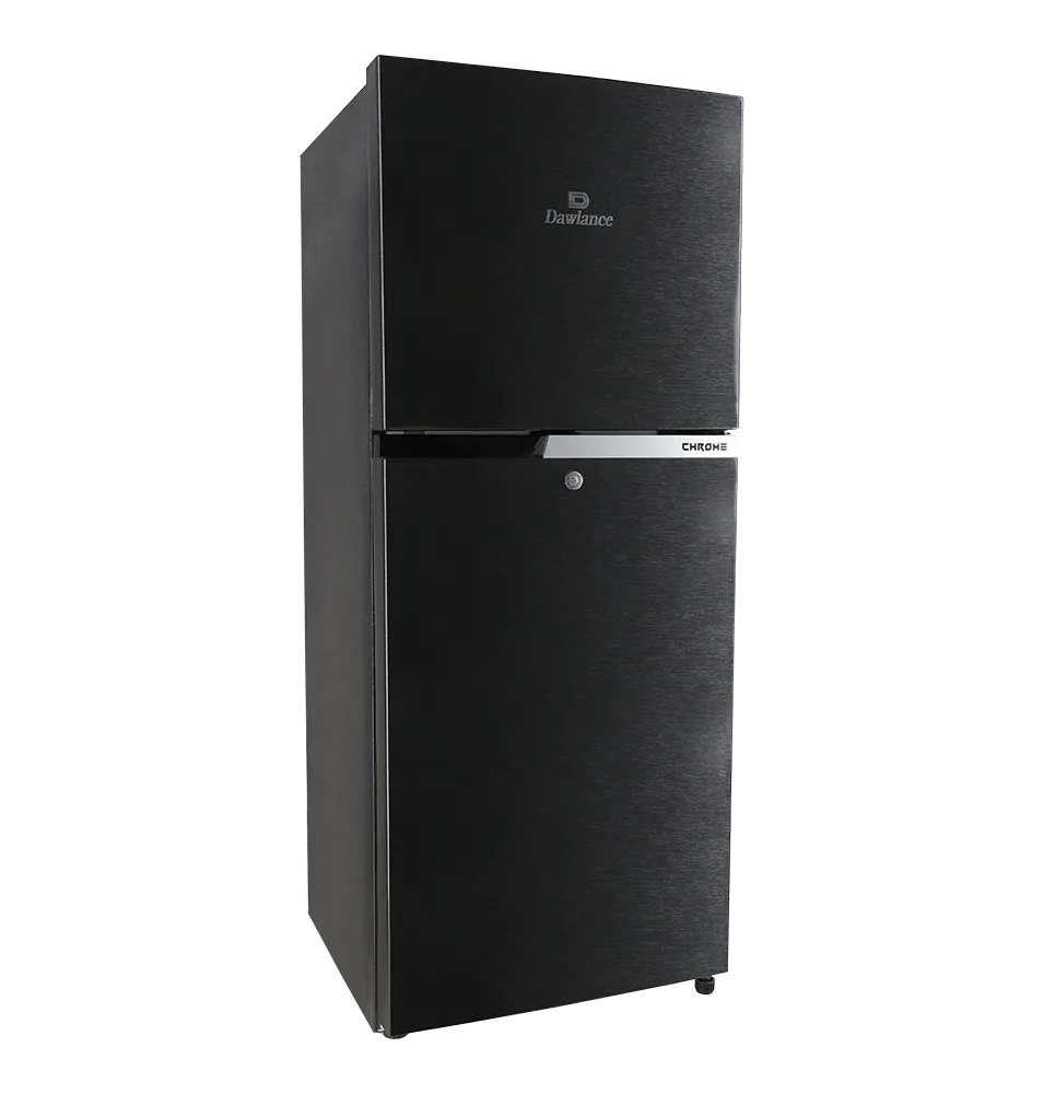 Dawlance 9149 WB Chrome Hairline Black Refrigerator open view