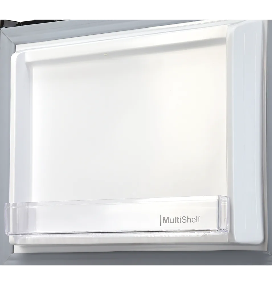 Dawlance 9149 WB D Solar Line Hairline Silver Refrigerator close up