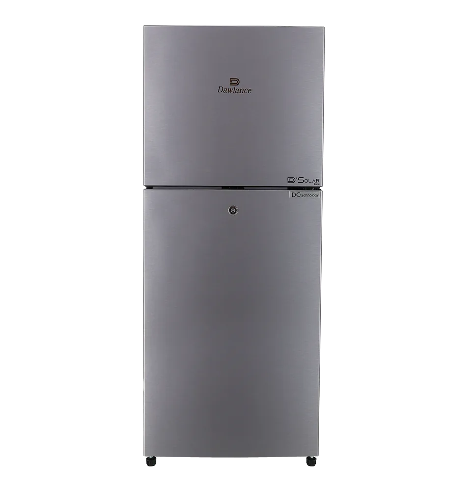 Dawlance 9149 WB D Solar Line Hairline Silver Refrigerator front view