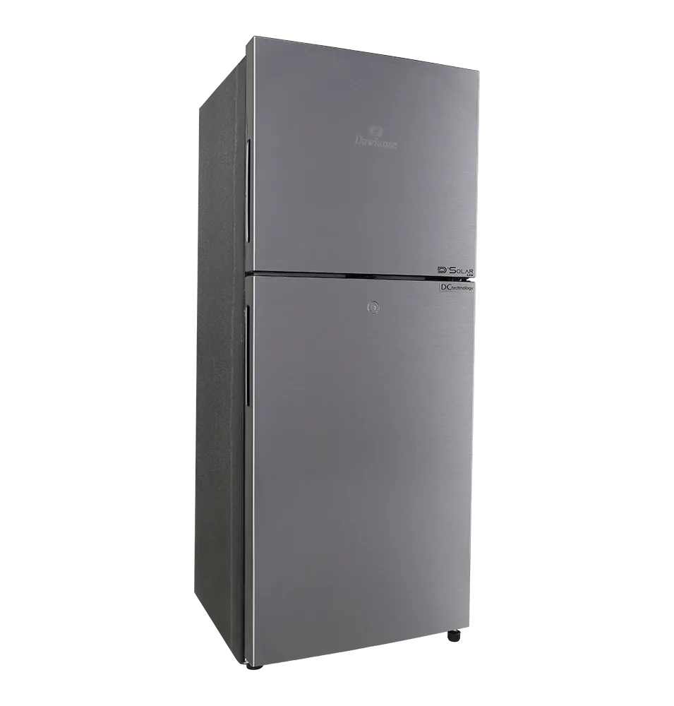 Dawlance 9149 WB D Solar Line Hairline Silver Refrigerator open view