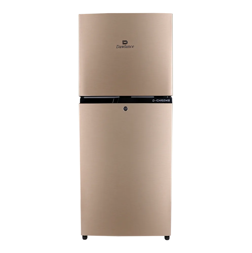 Dawlance 9149 WB E-Chrome Hairline Golden Refrigerator front view