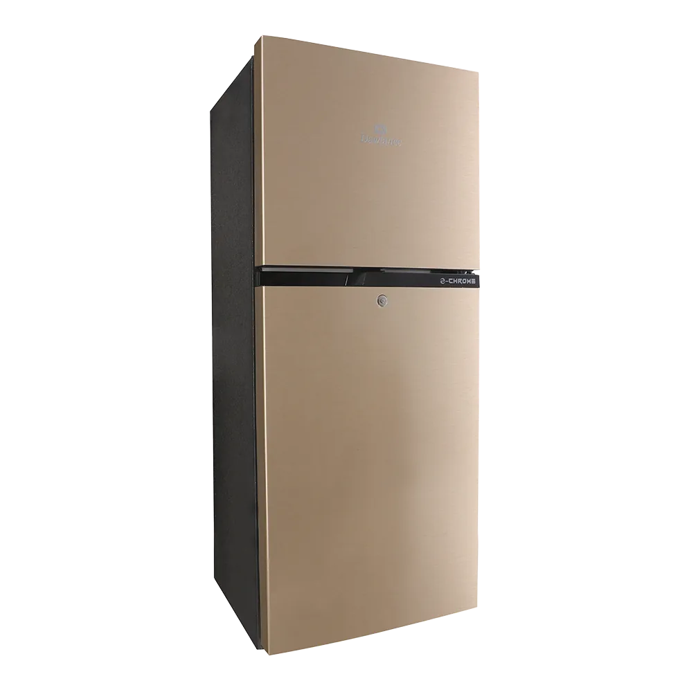 Dawlance 9149 WB E-Chrome Hairline Golden Refrigerator open view