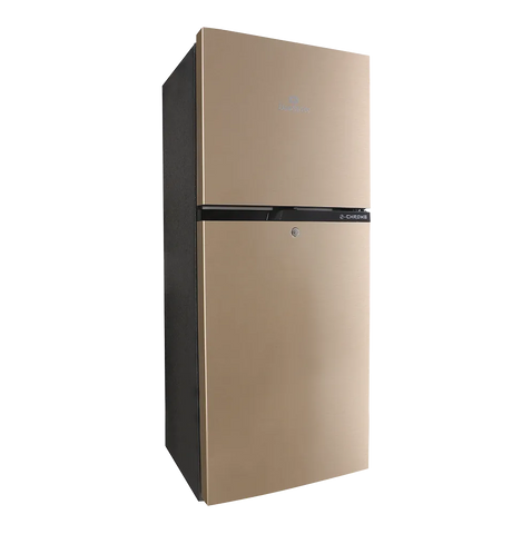 Dawlance 9149 WB E-Chrome Hairline Golden Refrigerator open view
