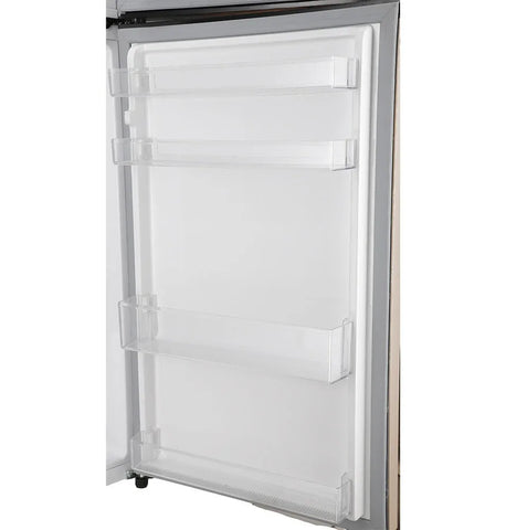 Dawlance 9173 WB E-Chrome Hairline Golden Refrigerator detail view
