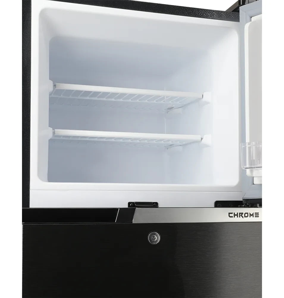 Dawlance 9173 WB FH LVS Chrome Hairline Black Refrigerator – detail view 4