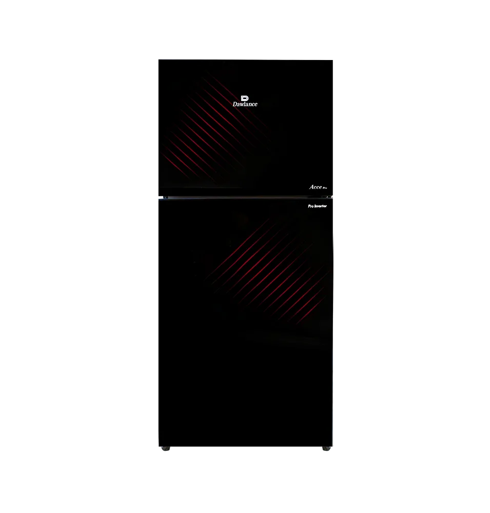 Dawlance 9178 LF Acce Pro Crimson Red Refrigerator front view