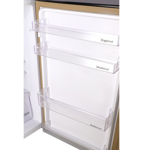 Dawlance 9178 LF Chrome Hairline Black Refrigerator angle view