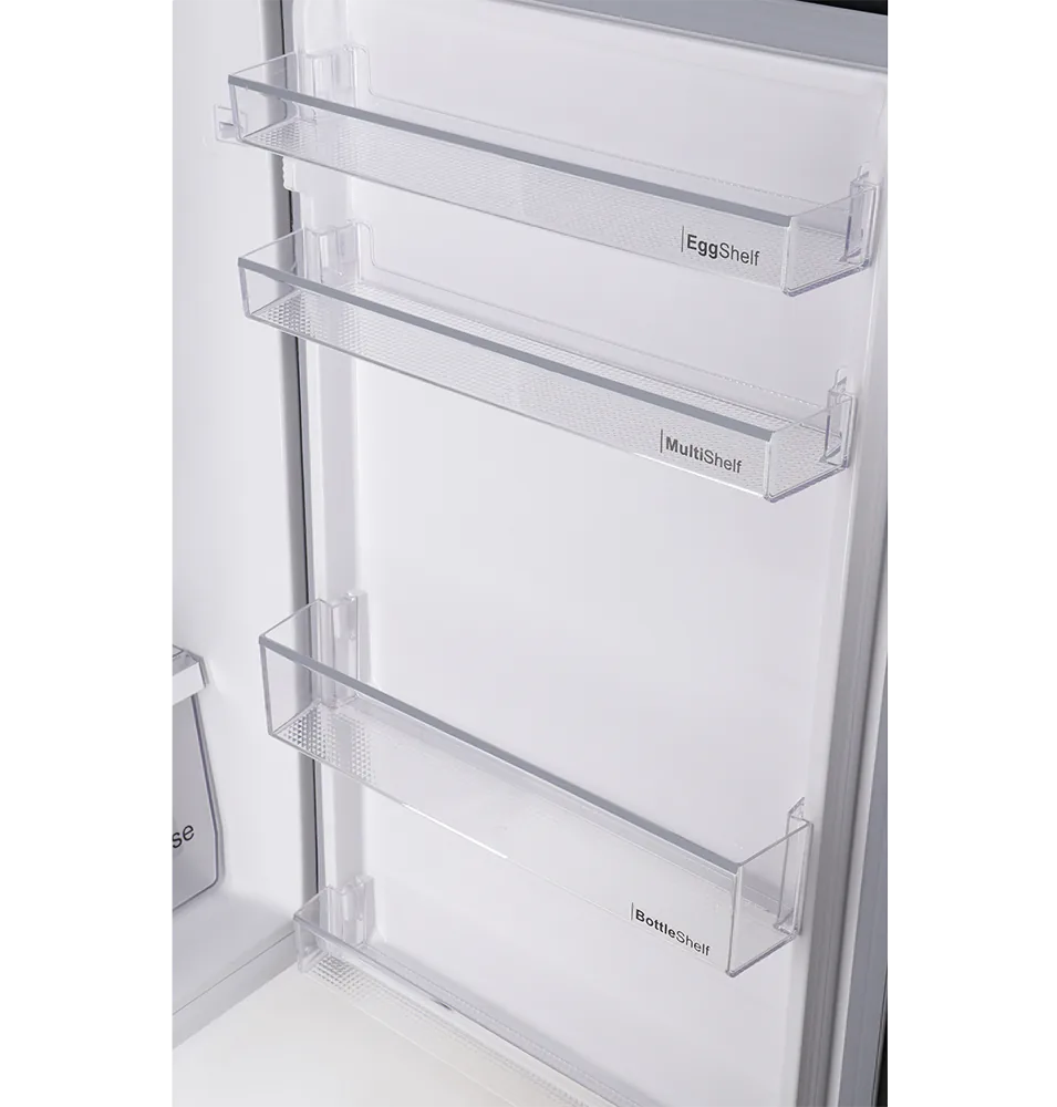 Dawlance 9178 LF Chrome Pro Hairline Silver Refrigerator angle view