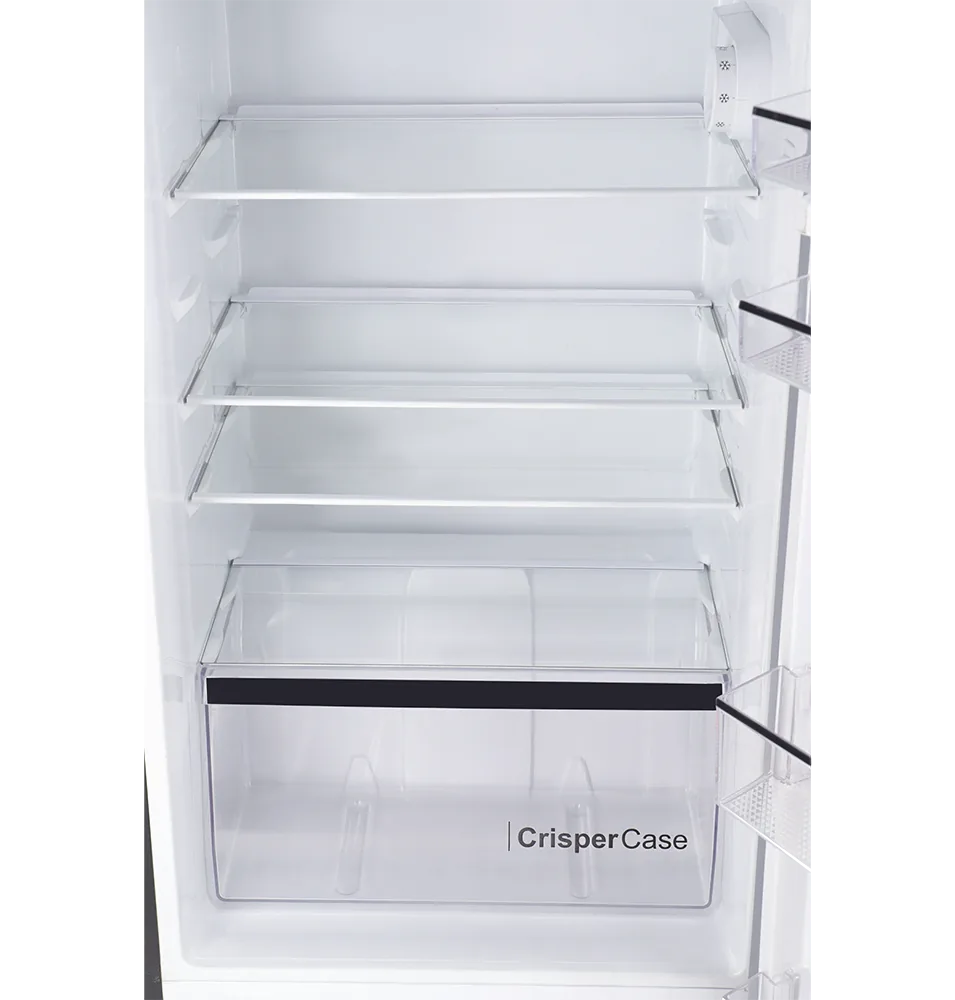 Dawlance 9178 LF Chrome Pro Hairline Silver Refrigerator close up