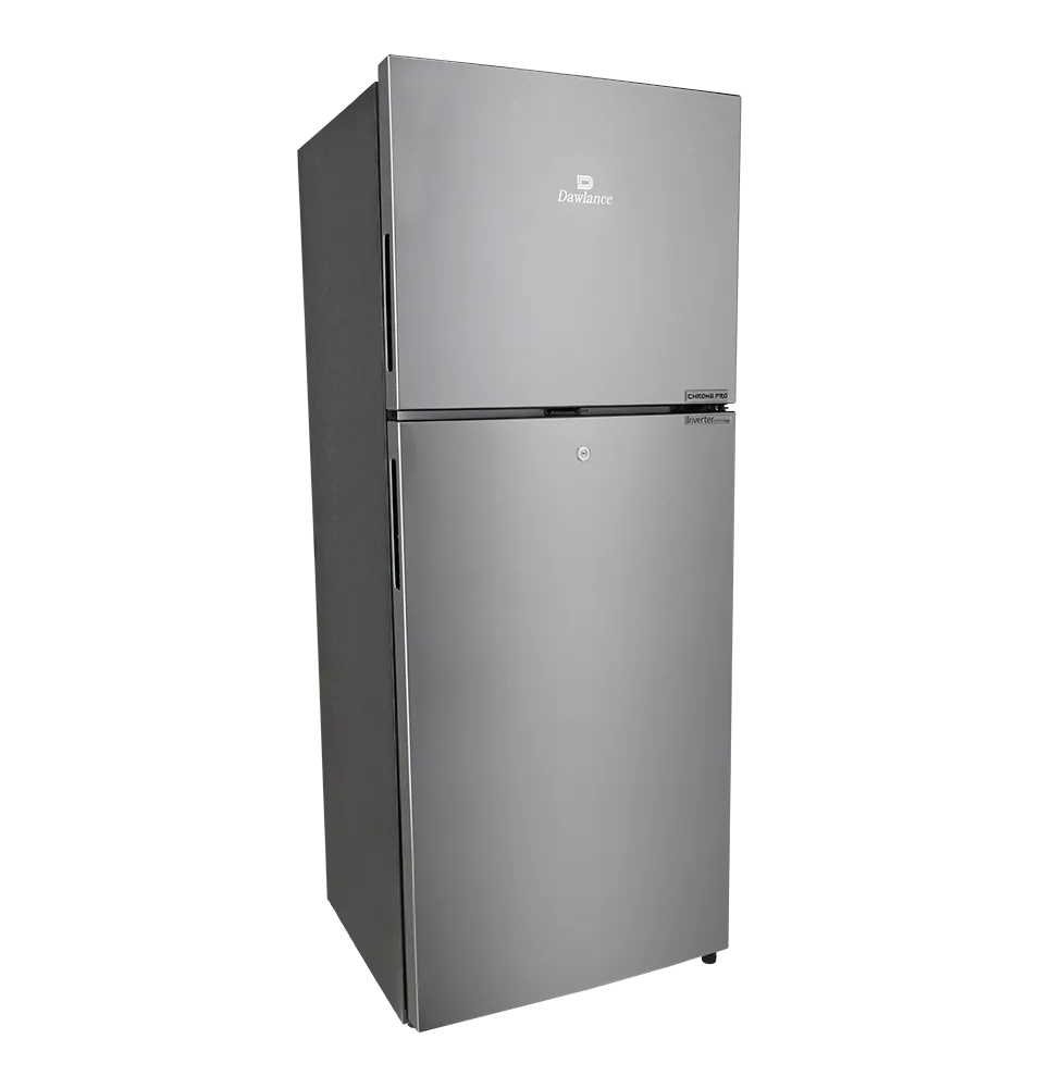 Dawlance 9178 LF Chrome Pro Hairline Silver Refrigerator open view