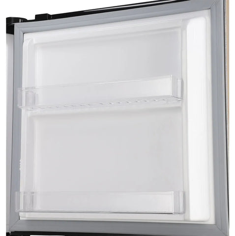 Dawlance 9178 LF E-Chrome Hairline Golden Refrigerator close up