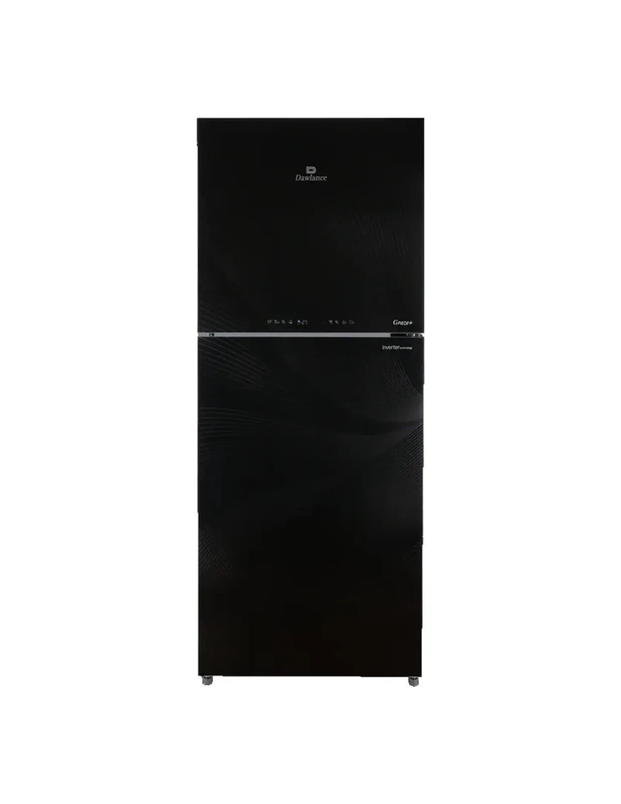 Dawlance 9178 Graze+ Gem Black Refrigerator front view