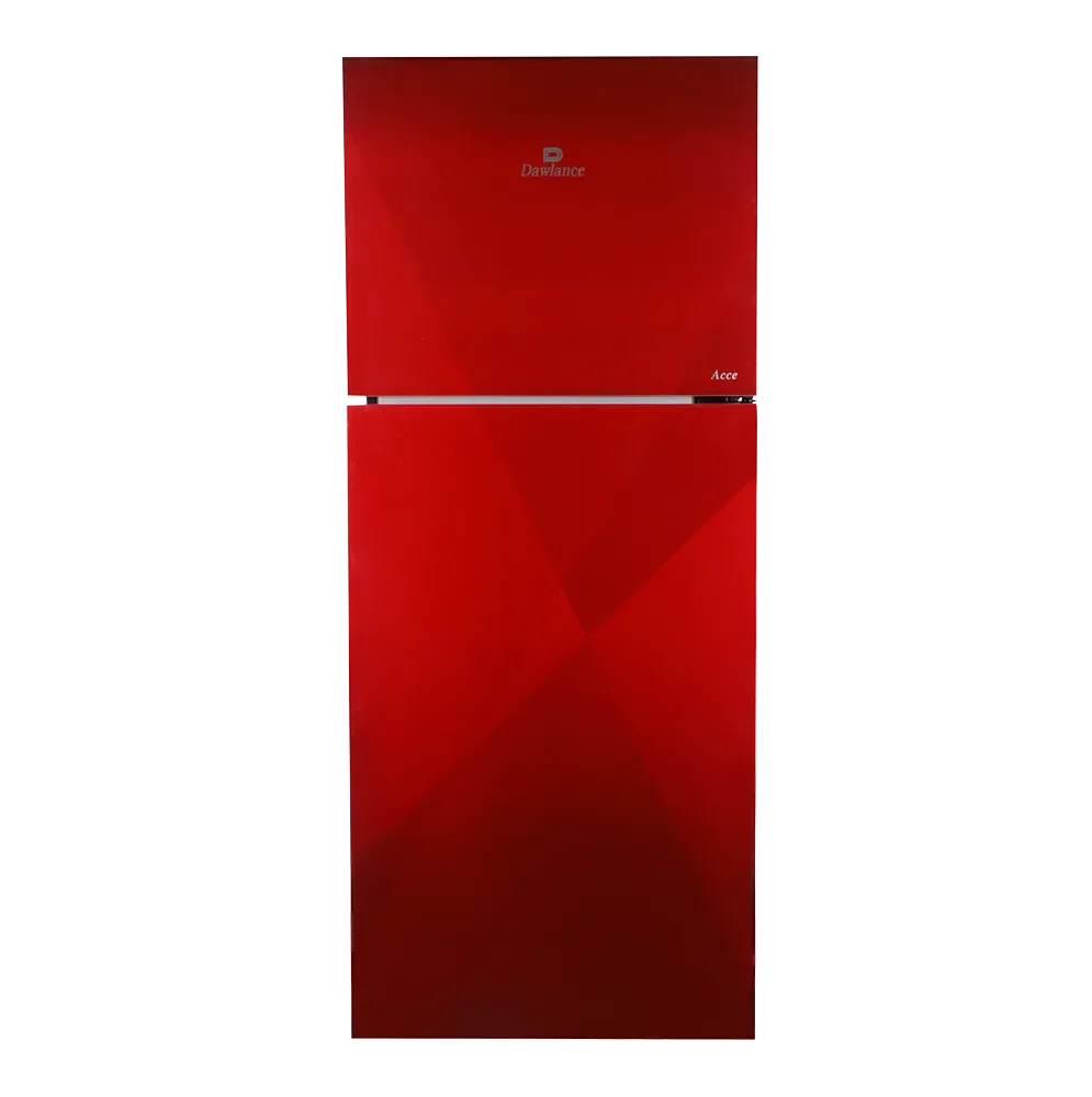 Dawlance 9193 Acce Coral Red Refrigerator – front view