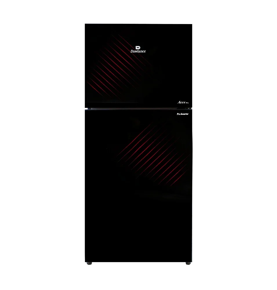Dawlance 9193 Acce Pro Crimson Red Refrigerator – front view