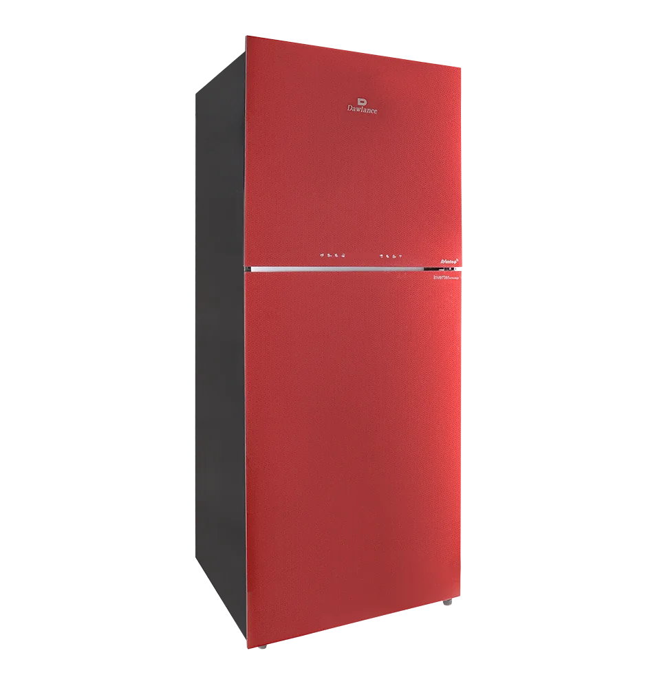 Dawlance 9193 LF Avante+ IoT Silky Red Refrigerator open view