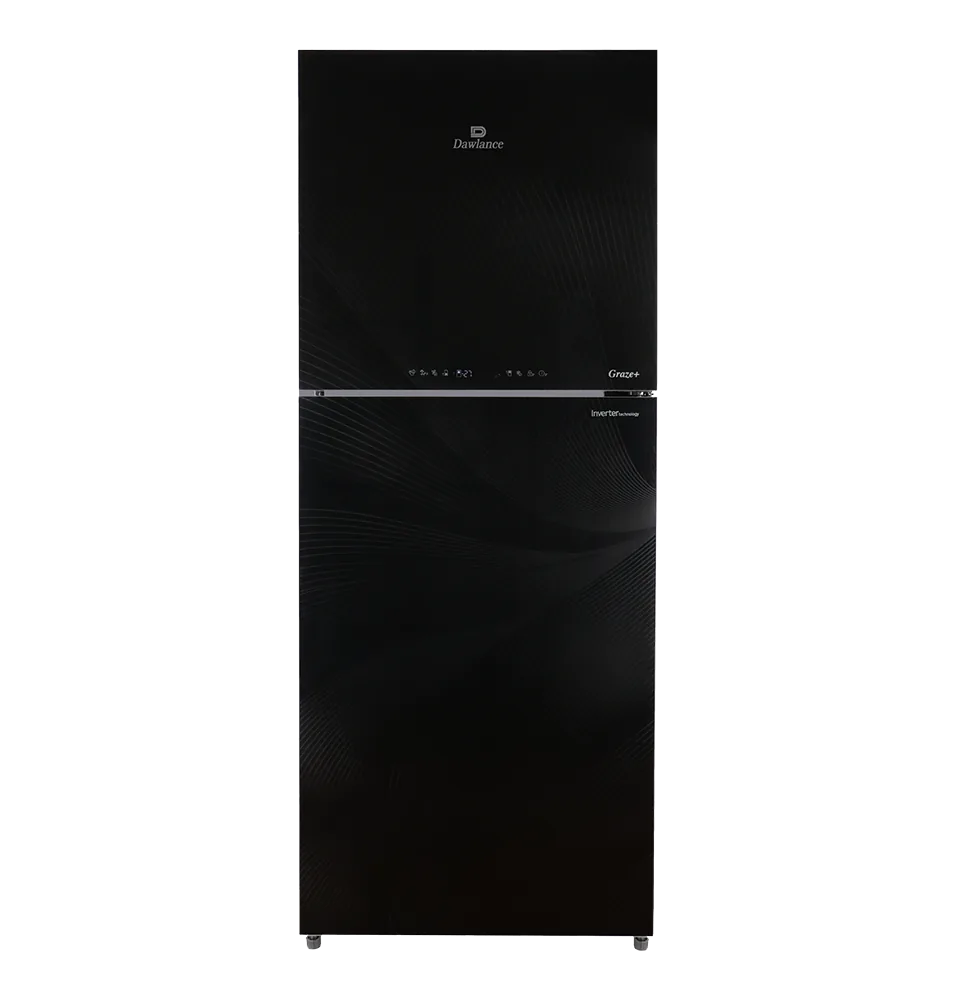 Dawlance 9193 LF Graze+ Gem Black Refrigerator front view