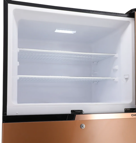 Dawlance 91999 Chrome Hairline Black Refrigerator side view