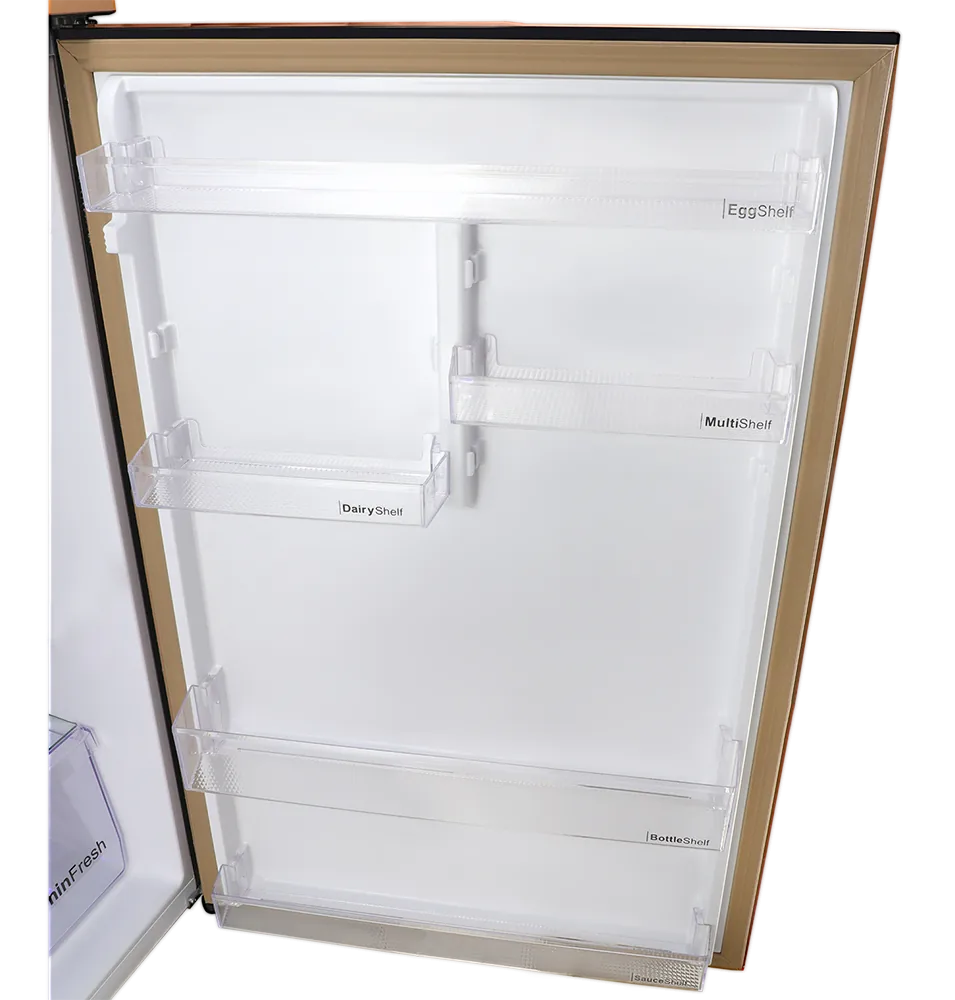Dawlance 91999 Chrome Pearl Copper Refrigerator detail view