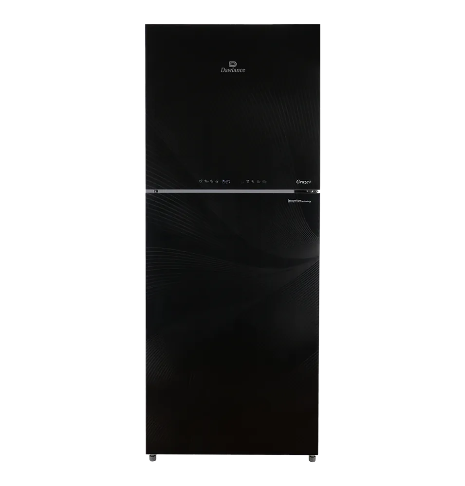 Dawlance 91999 Graze+ Gem Black Refrigerator front view