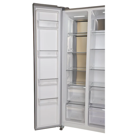 Dawlance Dss-9055 Inverter INOX Refrigerator side view