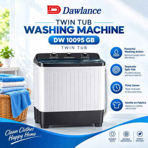 Dawlance DW 10095 GB Twin Tub Washing Machine Banner Front View