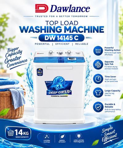 dawlance-dw-14145-c-twin-tub-washing-machine-front-view
