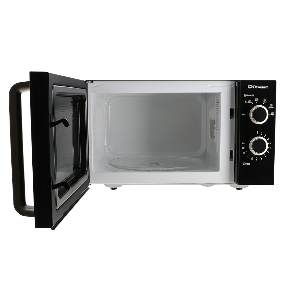 Dawlance DW-374 Silver Heating Microwave Oven Open Interior Cavity View