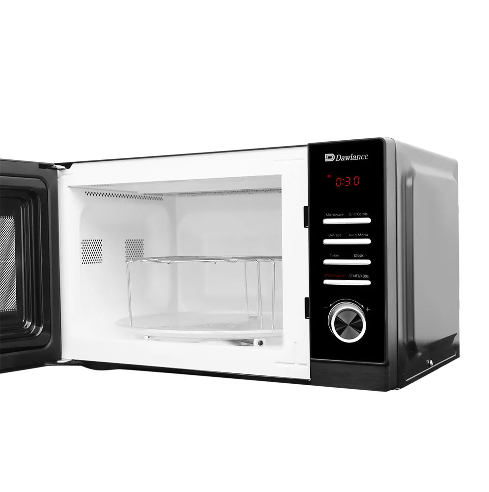 Dawlance DW-393 G grilling microwave oven door open right