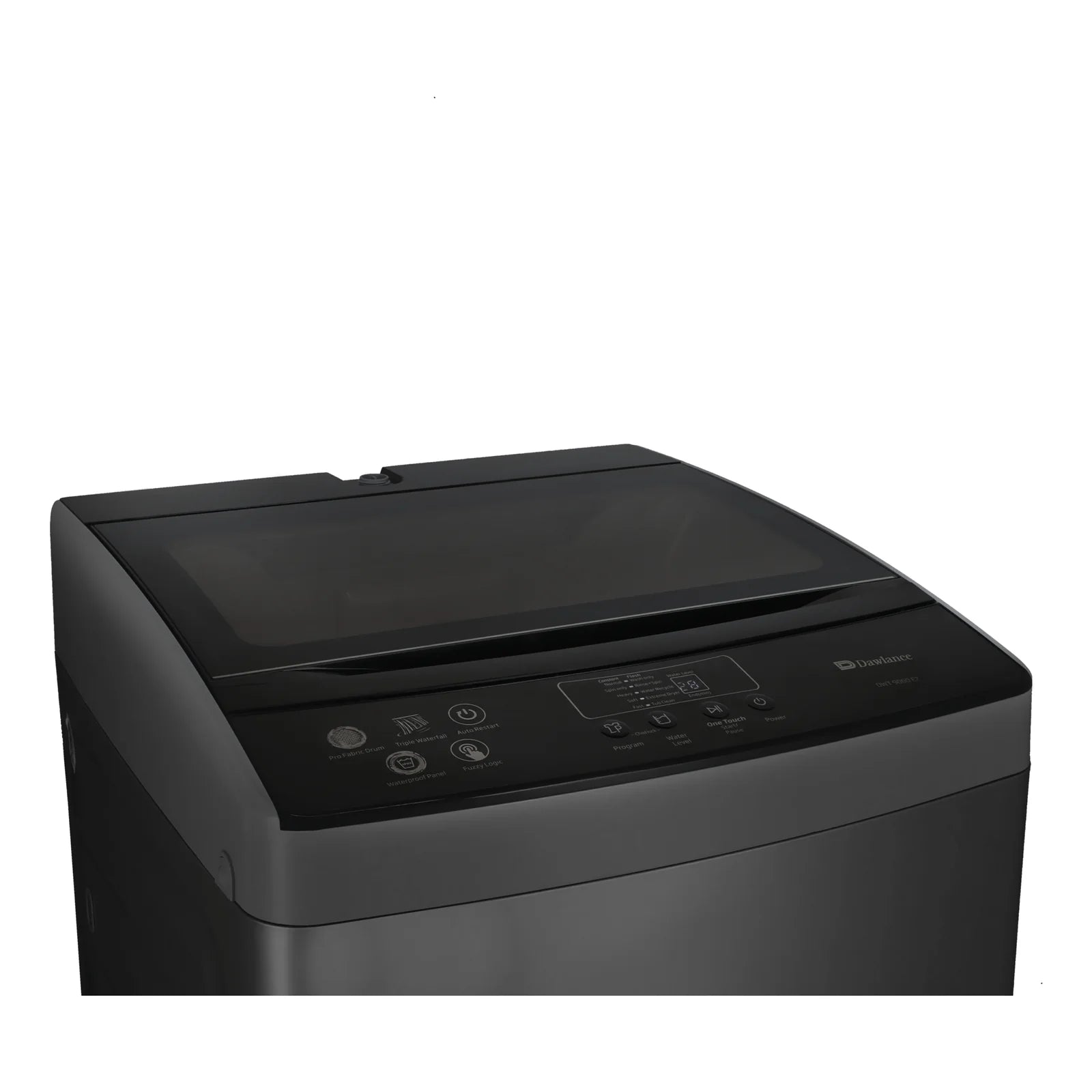 Dawlance DWT 9057 EZ Platinum Grey Top Load Washing Machine - side view