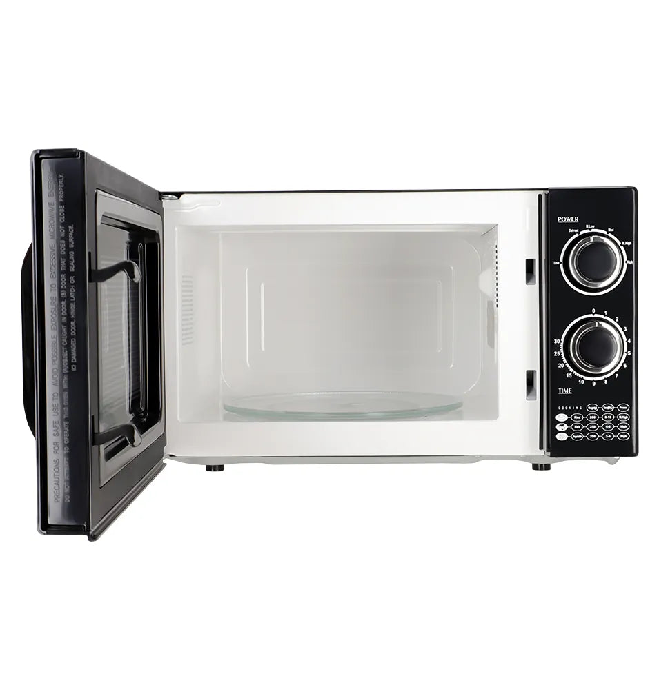 Dawlance MD-4 Black microwave oven door open left
