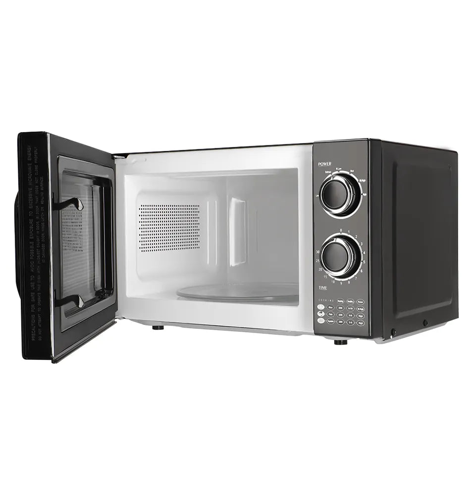 Dawlance MD-4 Black microwave oven door open right