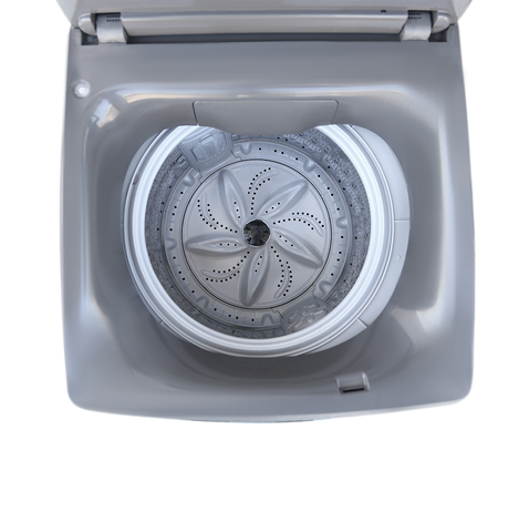 Dawlance DWT 1006 Mystic Grey drum viewed from open lid