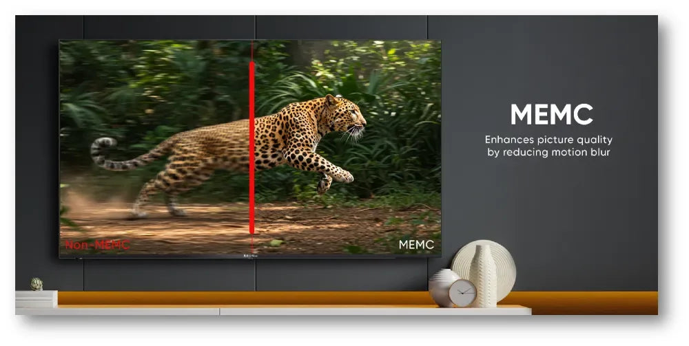 EcoStar 55" CX-55Q964 4K QLED Google TV side view