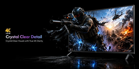 EcoStar 58" CX-58Q968 4K QLED Google TV detail view