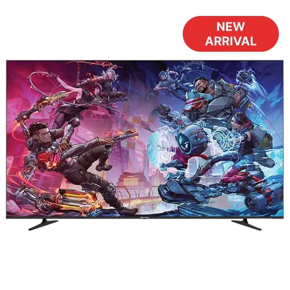 EcoStar 75" CX-75M981 4K QD Mini LED Google TV front view