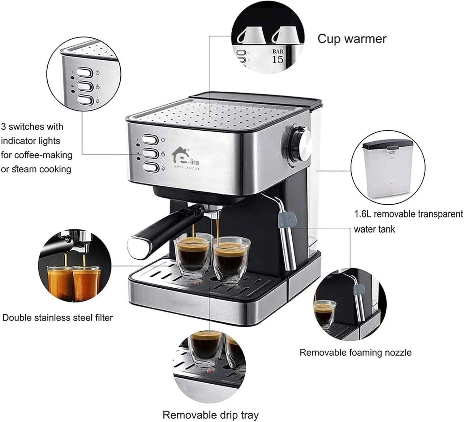 Elite EEM-010 packaging | Elite EEM-010 Espresso Machine | ShandaarBuy