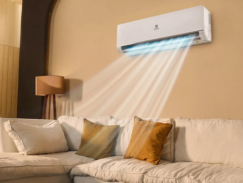 Electrolux Active Air 18K 1.5 Ton T3 Inverter Split AC Heat & Cool - White - airflow living room view