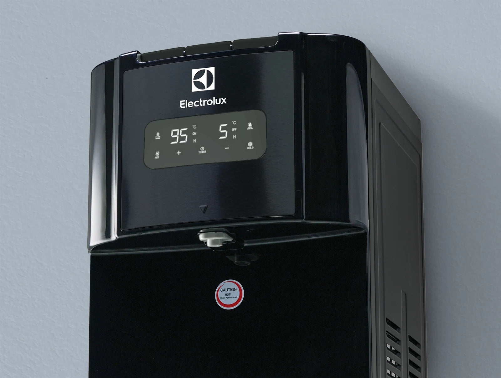 Electrolux ELWD-BP3T-DD Digital Display Water Dispenser with Refrigerator - Black - digital display panel close-up