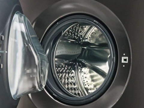 Electrolux ELWM-FL100 D G INV 10 kg Front Load Washer Dryer Inverter Fully Automatic - Black - open door drum view