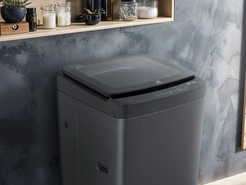 Electrolux ELWM-TL80 G Top Load Fully Automatic Washing Machine - Grey - lifestyle laundry view