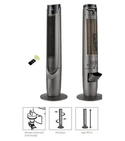 Elite ETF-003 side view | Elite ETF-003 Evaporative Tower Fan | ShandaarBuy