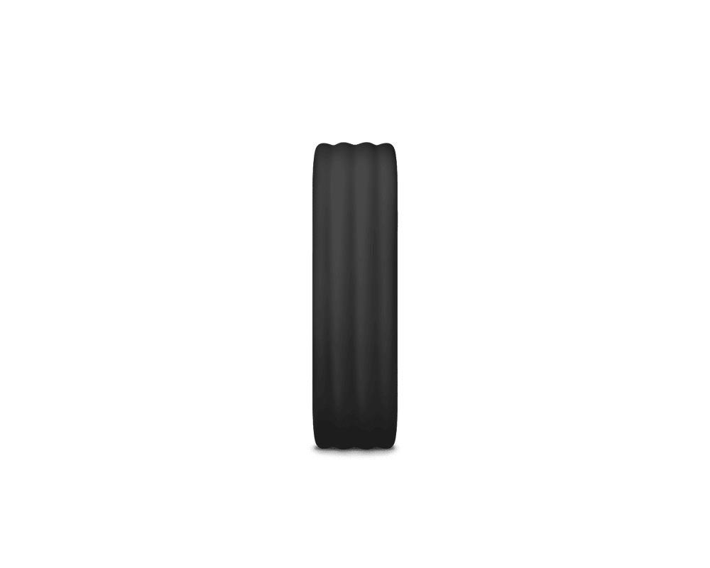 Google Fitbit Air Obsidian Active Band side profile with ribbed silicone design