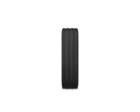 Google Fitbit Air Obsidian Active Band side profile with ribbed silicone design