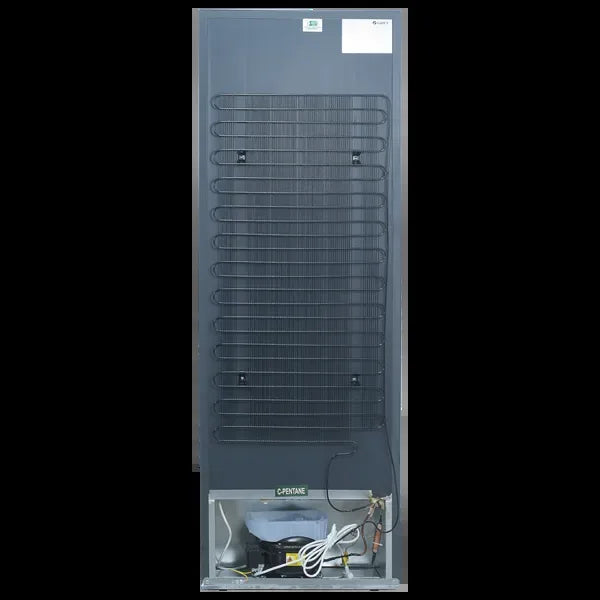 Gree GR-D7620G Denali Glass Door Refrigerator 310 Litres – Mirror Black – side view