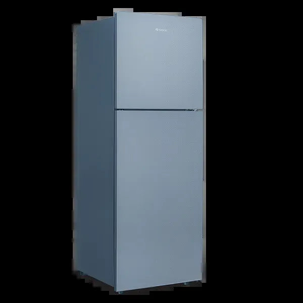 Gree GR-D7680G Denali Glass Door Refrigerator 340 Litres – Mirror Black – angle view