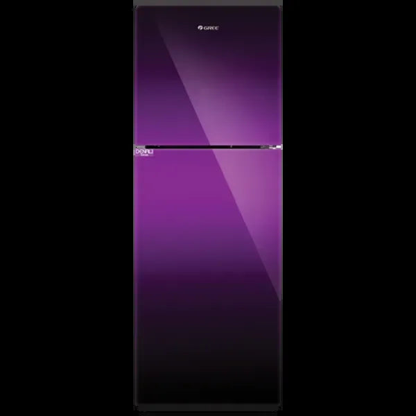Gree GR-D7680G Denali Glass Door Refrigerator 340 Litres – Purple – front view
